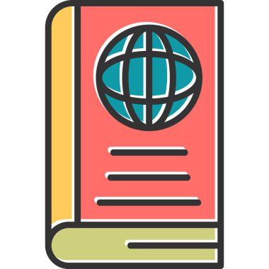 World Book icon modern vector illustration