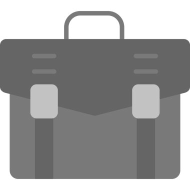 Çanta. Web simgesi basit illüstrasyon