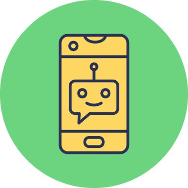 Konuş. Web simgesi basit illüstrasyon