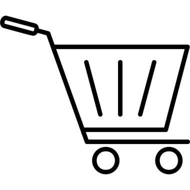 Trolley icon, illustration for web