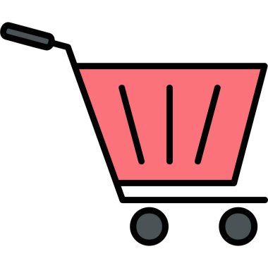 Trolley icon, illustration for web