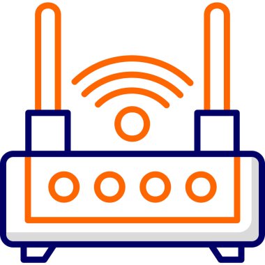 Wifi Router modern vector icon illustration