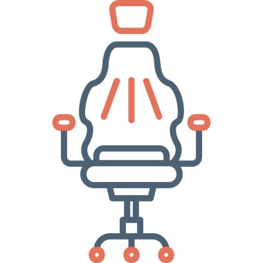 Sandalye. Web simgesi basit illüstrasyon