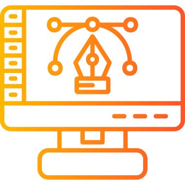 Teknoloji. Web simgesi basit tasarım 