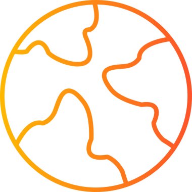 Turuncu gezegenin soyut deseni, vektör illüstrasyonu