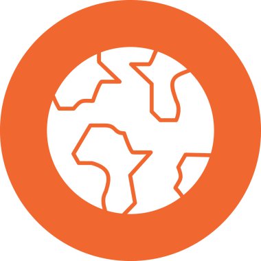 Dünya simgesinin vektör illüstrasyonu