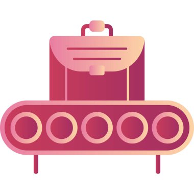 Taşıyıcı. Web simgesi basit illüstrasyon