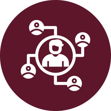 Modern ağ simgesi, vektör illüstrasyonu