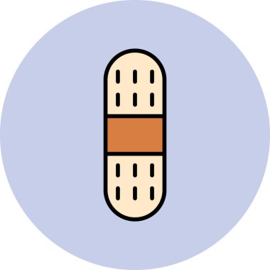 Bandaj. Web simgesi basit illüstrasyon