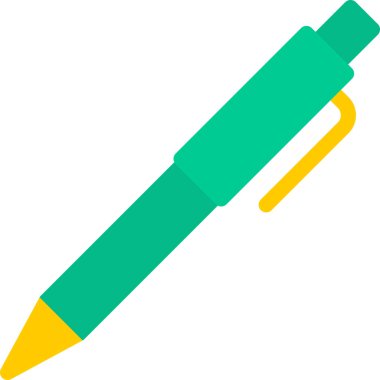 Kalem simgesi. Web için boya fosforlu kalem vektör simgelerinin basit çizimi