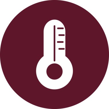 termometre simgesi vektör illüstrasyonu 