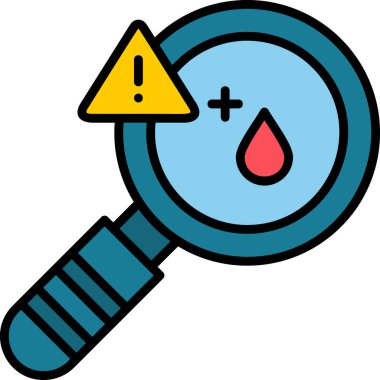 Modern Diyabet ikonunun vektör çizimi