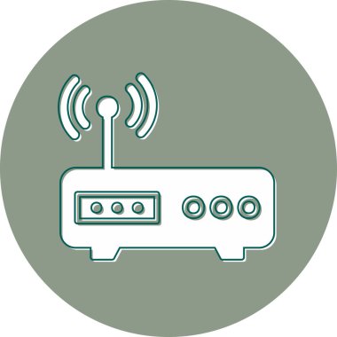 Modem. Web simgesi basit tasarım