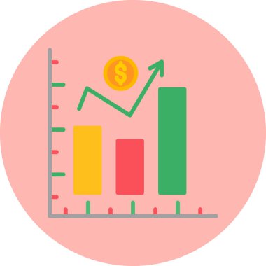 Finansal Kâr grafiği. Basit tasarım