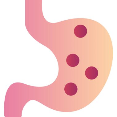 Mide ikonu. Web basit illüstrasyonu