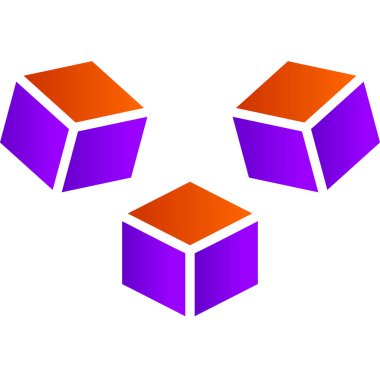 küp web simgesi basit illüstrasyon