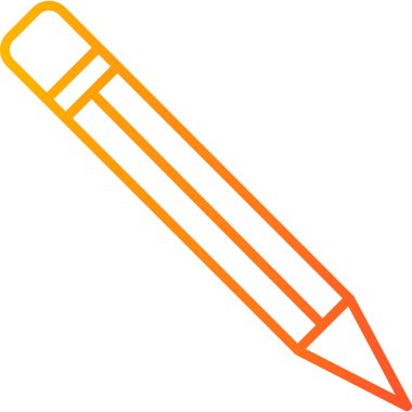 pencil, web icon simple illustration