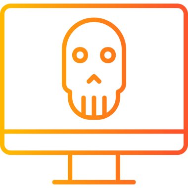 Ölü Ekran Vektör simgesi işareti