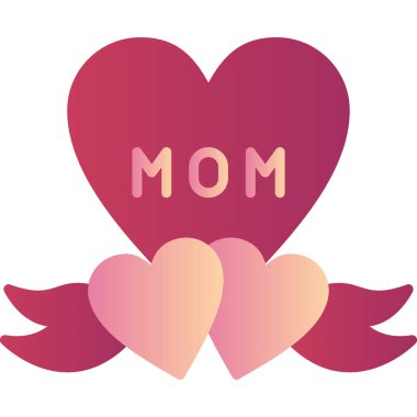 Kalp modern simge, vektör illüstrasyonu 