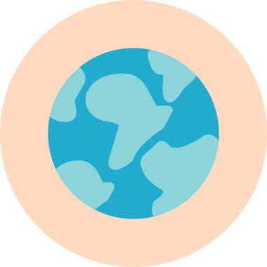 Toprak. Web simgesi basit illüstrasyon