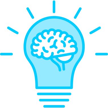 Fikir modern simgesi, vektör illüstrasyonu