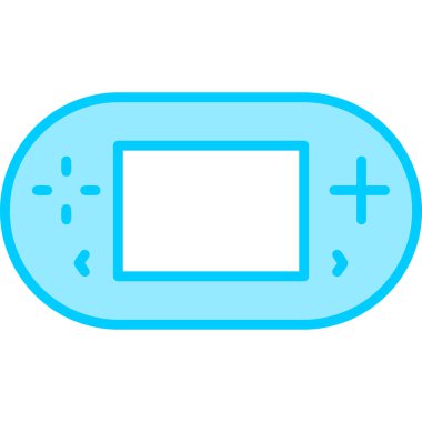 Oyun konsolu simgesi, web basit illüstrasyonu