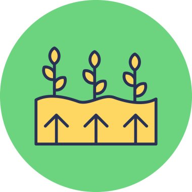 Jeotermal Enerji Ağı vektör çizimi