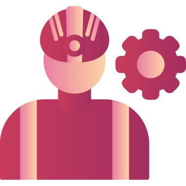 Mühendis, web simgesi basit tasarım