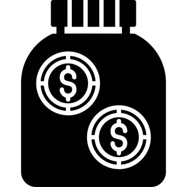 para işareti vektörü düz simge minimumu çizgi pictogram