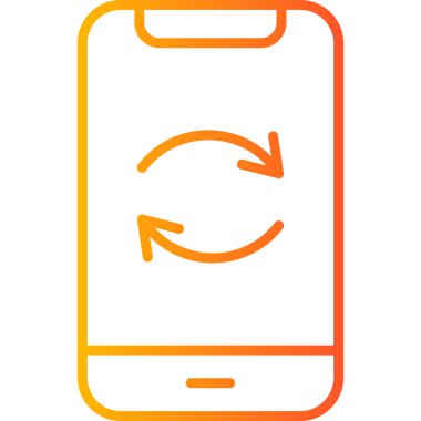 Web simgesini tazele, karıştır basit illüstrasyon