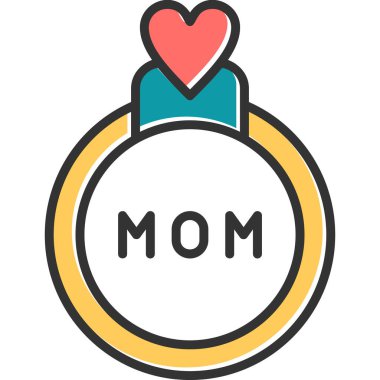 Çember modern simge vektör illüstrasyonu