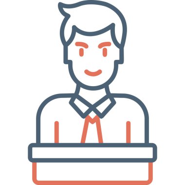 Makine simgesi, modern tasarım illüstrasyonu