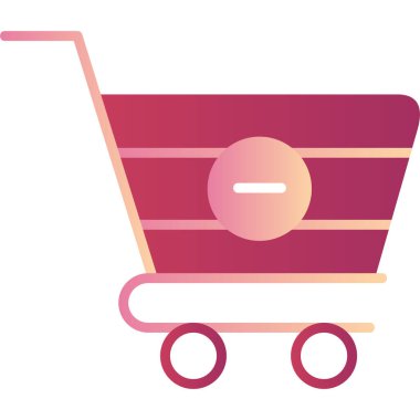 Kart simgesini, modern tasarım illüstrasyonunu sil