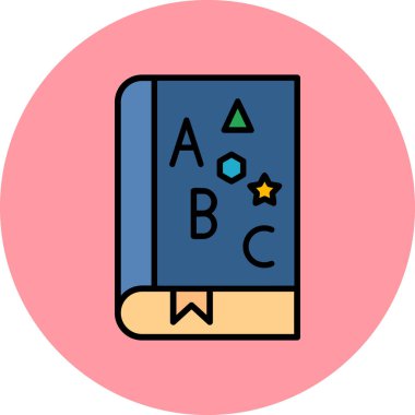 Çocuk kitabı ikonu, modern tasarım illüstrasyonu