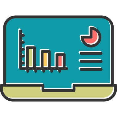 Analitik grafikli dizüstü bilgisayar monitörü 