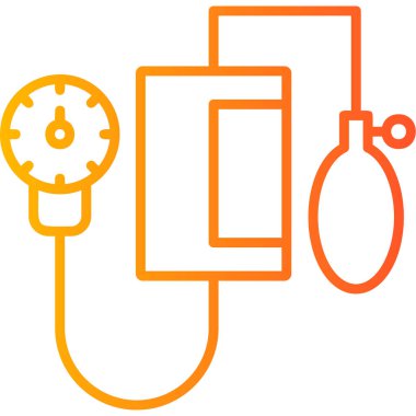 Tansiyon ikonu, modern tasarım illüstrasyonu