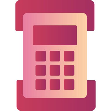 Web hesap makinesi simgesi. vektör illüstrasyonu