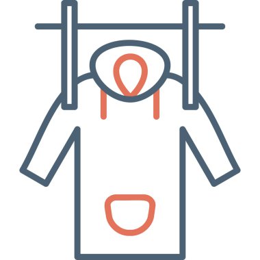 Kıyafetler. Web simgesi basit illüstrasyon