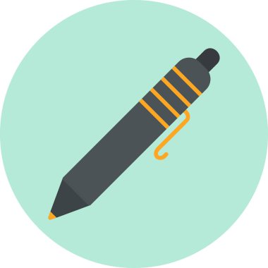 ballpoint pen. web icon simple illustration