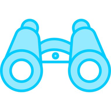 Dürbün ağ simgesi basit bir resimleme 