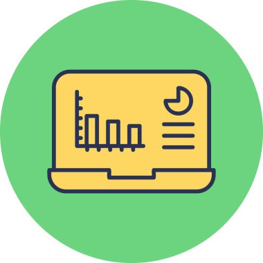 Analitik grafikli dizüstü bilgisayar monitörü 