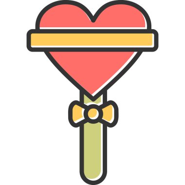 Lolipop simgesi, modern tasarım illüstrasyonu