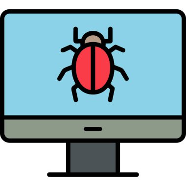 Computer Virus icon modern vector illustration