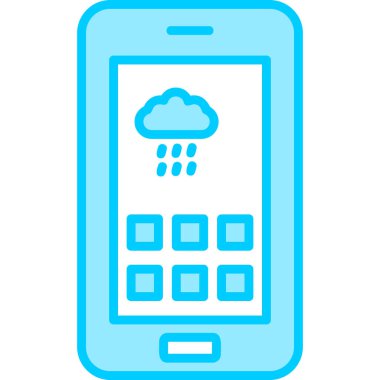 Cep telefonu. Web simgesi basit tasarım