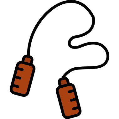 İp simgesi vektör illüstrasyonu atlanıyor