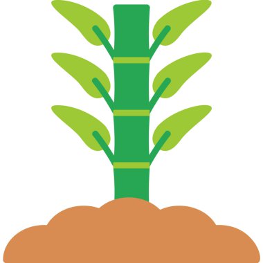 Bambu ağ simgesi basit bir illüstrasyon