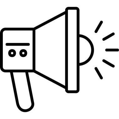 Hoparlör. Web simgesi basit tasarım