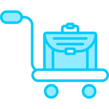 Trolley icon, illustration for web