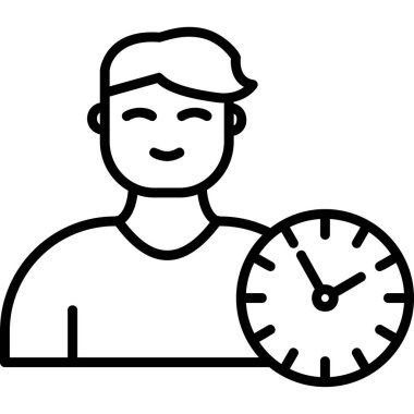 vector illustration of time management modern icon in design
