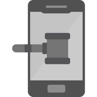 Smartphone Simgesi, vektör illüstrasyonu